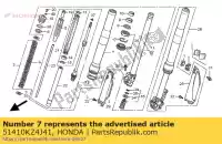 51410KZ4J41, Honda, tubo exterior honda cr  r cr125r 125 , Nuevo