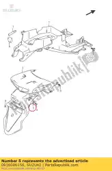 sluitring, 6,5x18x1 van Suzuki, met onderdeel nummer 0916006156, bestel je hier online: