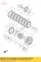 Ici, vous pouvez commander le entretoise 1 auprès de Yamaha , avec le numéro de pièce B88161810000: