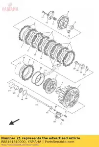 yamaha B88161810000 espaçador 1 - Lado inferior