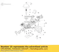 CM149406, Piaggio Group, Tornillo de velocidad adj.min.eng. piaggio typhoon zapm707e 125 2011 2016 2017 2018 2019 2020, Nuevo