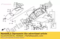 61101HC0670, Honda, quedarse, r, fr. defensa honda trx300ex fourtrax sporttrax sportrax 300 , Nuevo