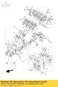 yamaha 5UX137501000 zespó? korpusu przepustnicy - Dół