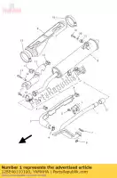 12SE46110100, Yamaha, tubo esterno yamaha yfm 350 2013 2014, Nuovo