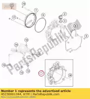 45230001044, KTM, coperchio frizione interno cpl. gasgas husqvarna ktm  sx sxs 50 2009 2010 2011 2012 2014 2015 2016 2017 2018 2019 2020 2021 2022, Nuovo