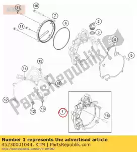 ktm 45230001044 os?ona sprz?g?a wewn?trzna kpl. - Dół