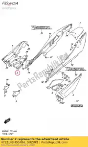 Suzuki 4712148H00AB4 copertina, cornice per - Il fondo