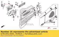 Here you can order the net assy., rr. Side from Honda, with part number 67810HL3600: