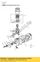 T1110014, Triumph, connecting rod triumph adventurer > 71698 adventurer 71699 > daytona 595 / 955i daytona1200, 900 & super iii legend tt speed triple (carbs) speed triple 141872 > 210444 speed triple 885cc955cc (efi) > 141871 sprint carbs sprint carbs all sprint rs > 1, New