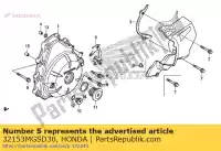 32153MGSD30, Honda, guía, l. rr. cubrir honda nc  xa integra d dct xd dtc sd s x sa nc700d nc700s nc700sa nc700sd nc700x nc700xa nc700xd nc750xa 700 750 , Nuevo