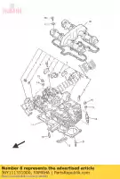 36Y111331000, Yamaha, prowadnica, zawór dolotowy (1. o / s) yamaha fj xjr 1100 1200 1300 1985 1986 1987 1988 1990 1991 1992 1995 1996 1997 1998 1999 2000 2001 2002 2003 2004 2005 2006 2007 2008 2009 2010 2011 2015 2016, Nowy