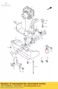 Suzuki 5571049G01 sensore comp, fr - Il fondo