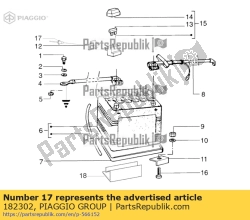 Aprilia 182302, Rivetto, OEM: Aprilia 182302