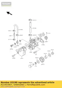 kawasaki 921903907 tubo js750-a2 - Lado inferior