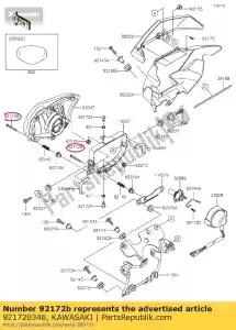 kawasaki 921720346 vite, 5x45 klx250s9f - Il fondo