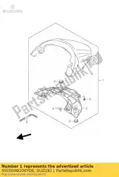 doos, zitstaart van Suzuki, met onderdeel nummer 4555048G00YD8, bestel je hier online: