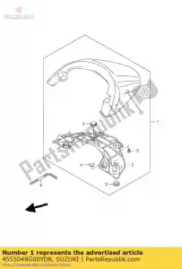 Suzuki 4555048G00YD8 doos, zitstaart - Onderkant