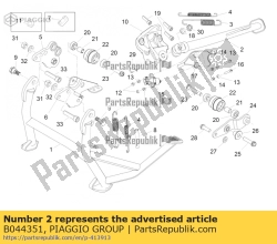 Aprilia B044351, Zijstandaard, OEM: Aprilia B044351