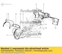 65646400RR, Piaggio Group, Capa do guiador frontal     , Novo