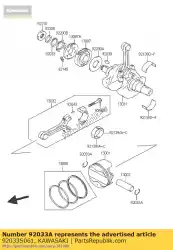 Here you can order the ring-snap from Kawasaki, with part number 92033S061: