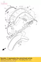 4WM215703000, Yamaha, conjunto gráfico, pára-lama dianteiro yamaha xv xva wildstar 1600, Novo