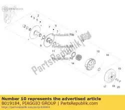 Aqui você pode pedir o tampa lateral da polia em Piaggio Group , com o número da peça B019184: