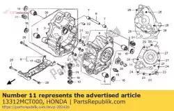 Aqui você pode pedir o colarinho, l. Lado do cárter em Honda , com o número da peça 13312MCT000: