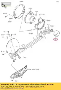 kawasaki 490161203 couvercle-joint, douille vn800-c1 - La partie au fond