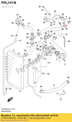 slang, waterbypass van Suzuki, met onderdeel nummer 1785548G00, bestel je hier online: