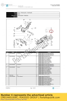 CM014401000C, Aprilia, reposapiés, Nuevo