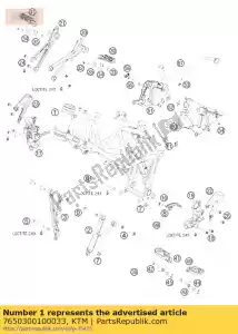 ktm 7650300100033 frame - Bottom side