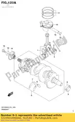 Here you can order the bearing,cranksh from Suzuki, with part number 1222901H000A0: