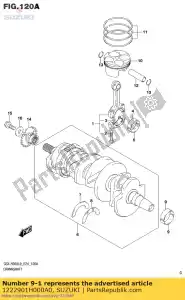 Suzuki 1222901H000A0 bearing,cranksh - Bottom side