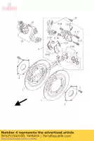 5KS2515A0000, Yamaha, anel, roda 2 (direita) yamaha xvs 1100 2000 2001 2002 2003 2005 2006, Novo