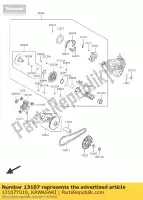 13107Y016, Kawasaki, semiasse kawasaki ninja ex krt edition b j  special a j300 abs 300 , Nuovo