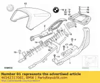 46542317081, BMW, left case holder, 