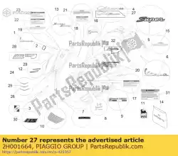 Qui puoi ordinare schild super da Piaggio Group , con numero parte 2H001664: