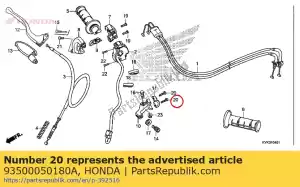 honda 93500050180A ?ruba, patelnia, 5x18 - Dół