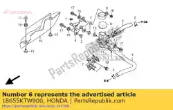 Ici, vous pouvez commander le séjour, contrôle d'injection d'air auprès de Honda , avec le numéro de pièce 18655KTW900: