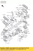 34003010218R, Kawasaki, titular-paso, fr, lh, f.s.bl vn170 kawasaki vn vulcan 1700 2009 2010 2011 2012 2013 2014 2015 2016, Nuevo