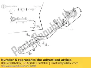 Piaggio Group 00026006002 nuez - Lado inferior