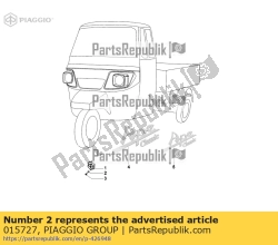 Aprilia 015727, Parafuso auto-roscante 2,9x9,5, OEM: Aprilia 015727