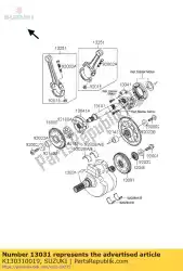 Qui puoi ordinare albero motore-comp da Suzuki , con numero parte K130310019: