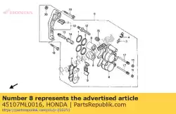 zuiger comp. Van Honda, met onderdeel nummer 45107ML0016, bestel je hier online: