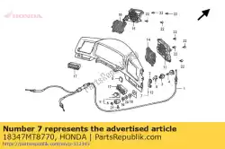 markering, onderste ontluchtingsafstelgeleider van Honda, met onderdeel nummer 18347MT8770, bestel je hier online: