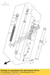 Here you can order the spacer,seal from Suzuki, with part number 5116839A00: