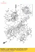 2CME51500000, Yamaha, gruppo carter yamaha mw 125 2016, Nuovo