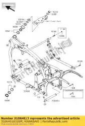 Qui puoi ordinare pipe-comp, croce posteriore, f. M vn900 da Kawasaki , con numero parte 31064018326M: