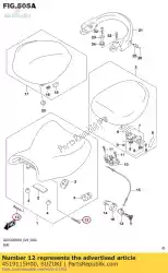 Aquí puede pedir perno, asiento delantero de Suzuki , con el número de pieza 4519115H00: