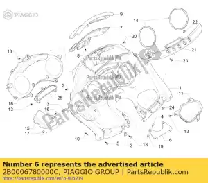 Piaggio Group 2B0006780000C dashboard vastgelopen - Onderkant